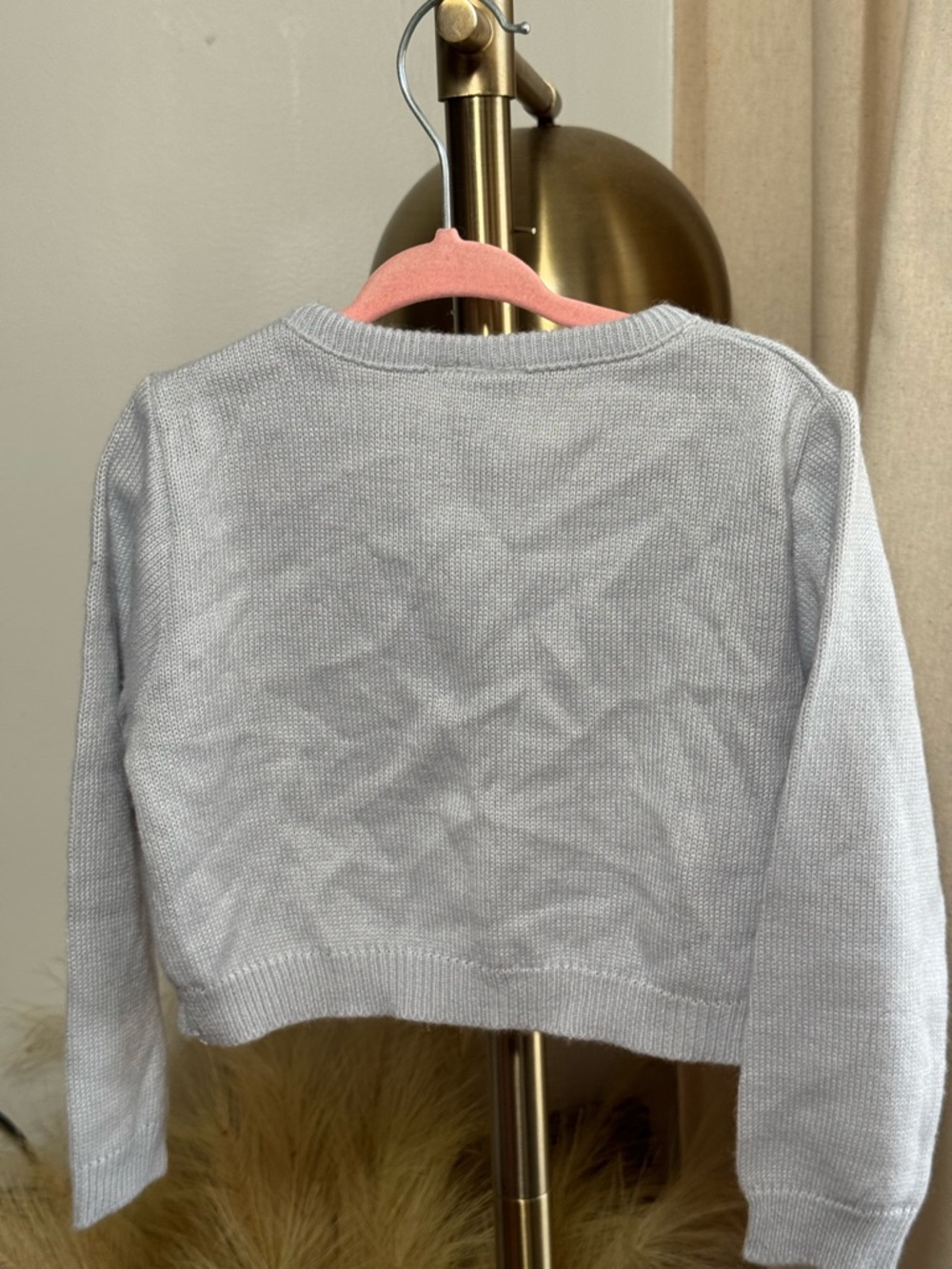 Disney Light Blue Cinderella Embroidered Girls Cardigan Sweater | 4T - Picture 7 of 7